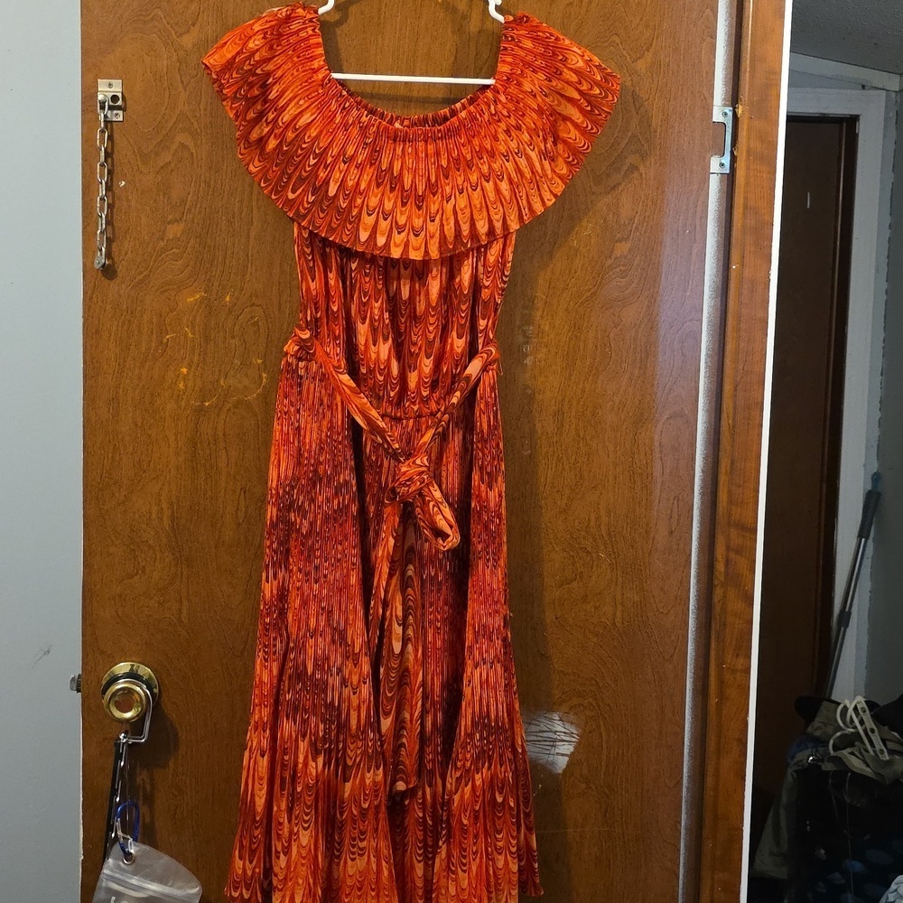 Michael Kors Vibrant Orange Dress
